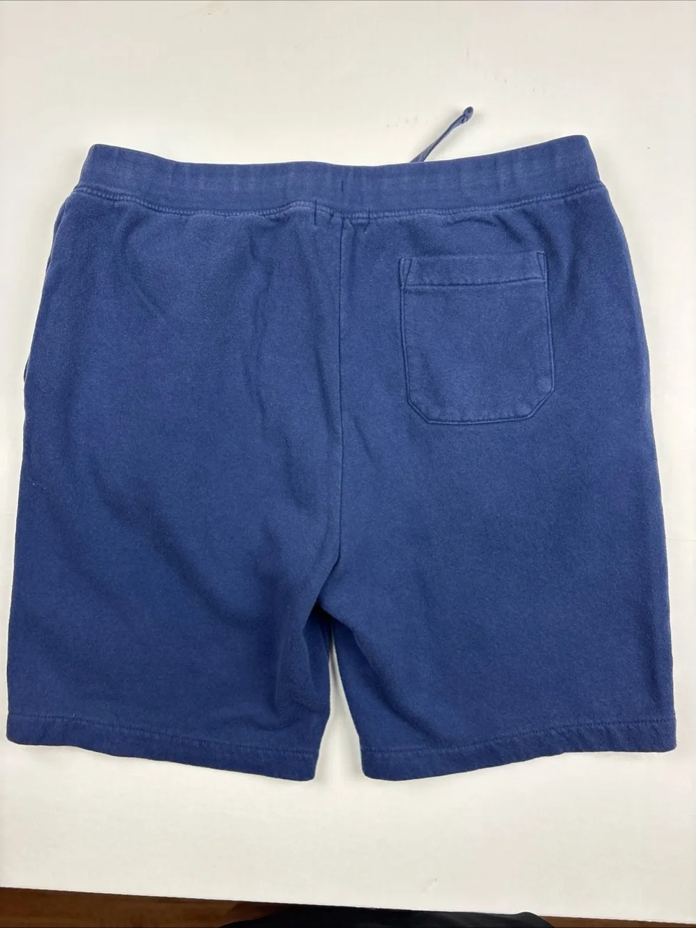 Polo Ralph Lauren Men Large Sweatshorts Blue Bear Embroidered Elastic Waist